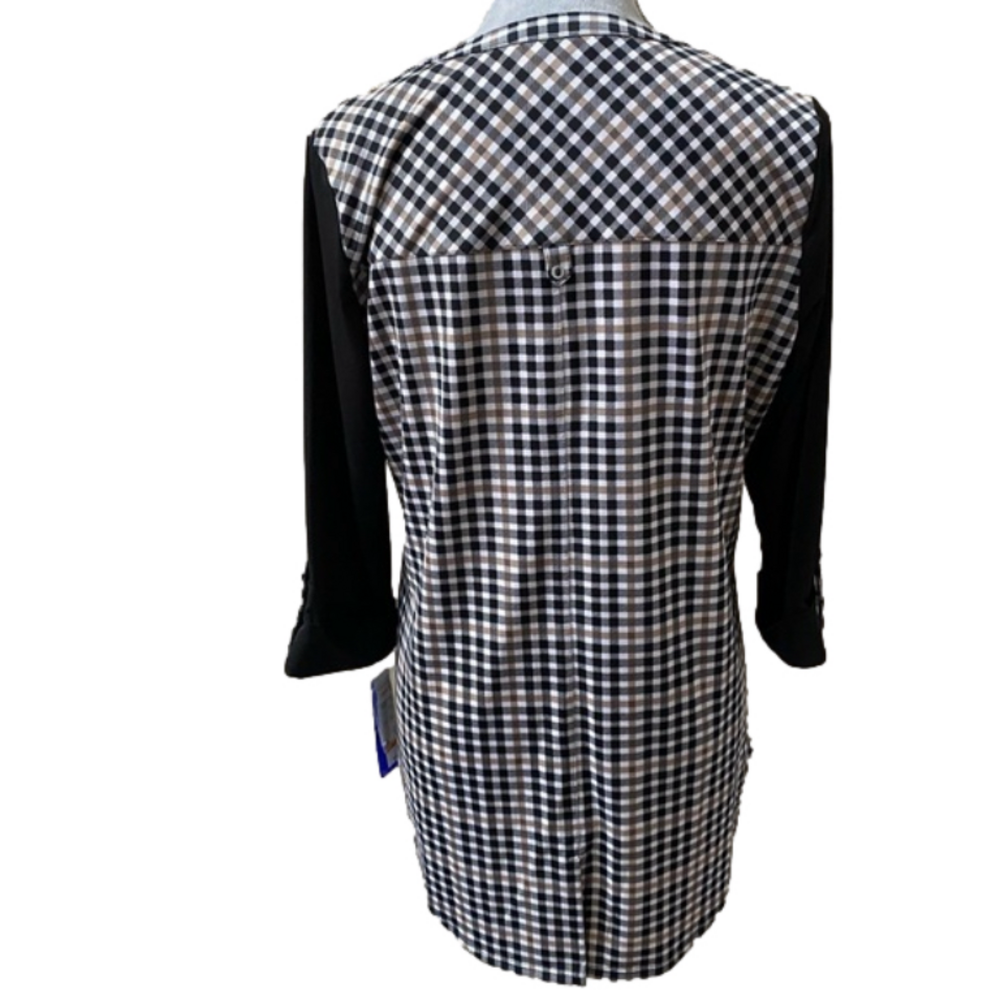 NWT nygard tunic plaid top S